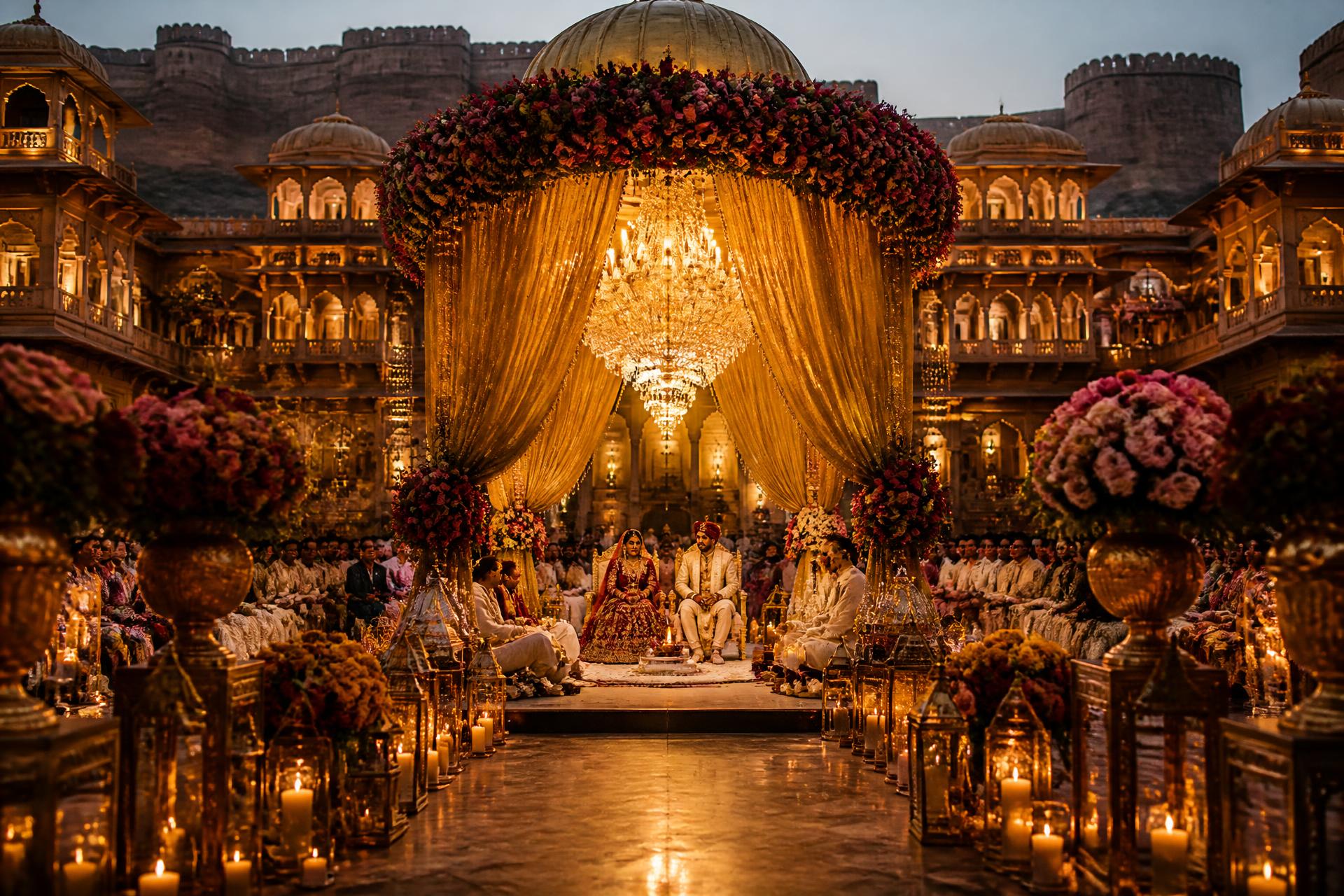 Royal wedding at Jodhpur palace